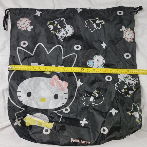 Petite Favor x Hello Kitty Black Large Tote Bag All Over Print Casual Storage - Picture 8 of 11
